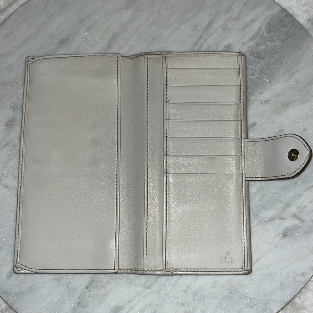 SOLD ❌❌❌GUCCI GG Pattern Canvas Leather Long Wallet - Picture 4 of 15